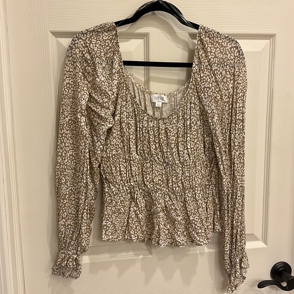 Cheetah Print Blouse